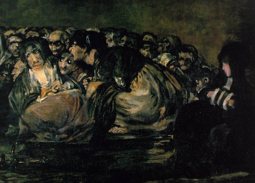 Francisco de Goya, Le Sabbat des sorcières, détail